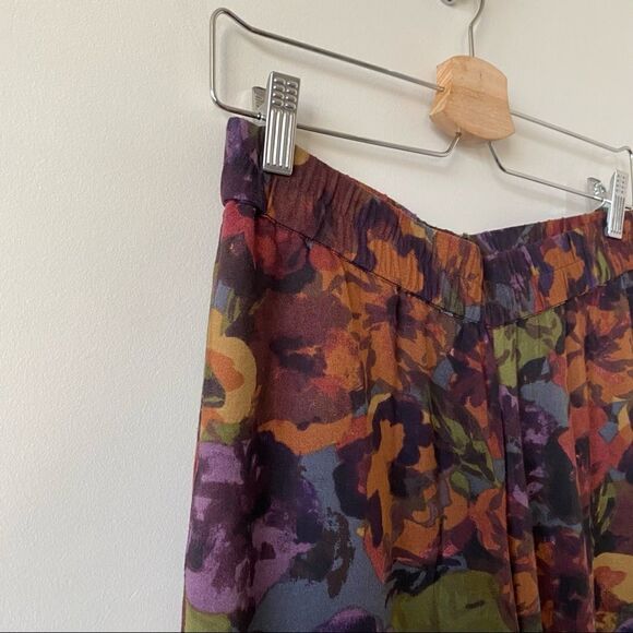 Anthropologie-Cartonnier Moody Floral Boutique Wide Leg High Rise Pants - Picture 4 of 12